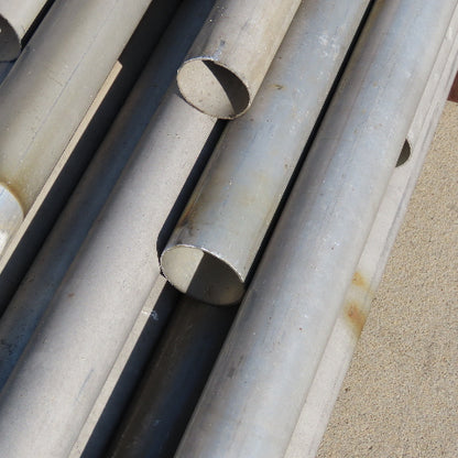 2-1/4" OD Seamless Aluminum Vacuum Line Pipe Tube 12' W/ Misc Length 30+ & Rack