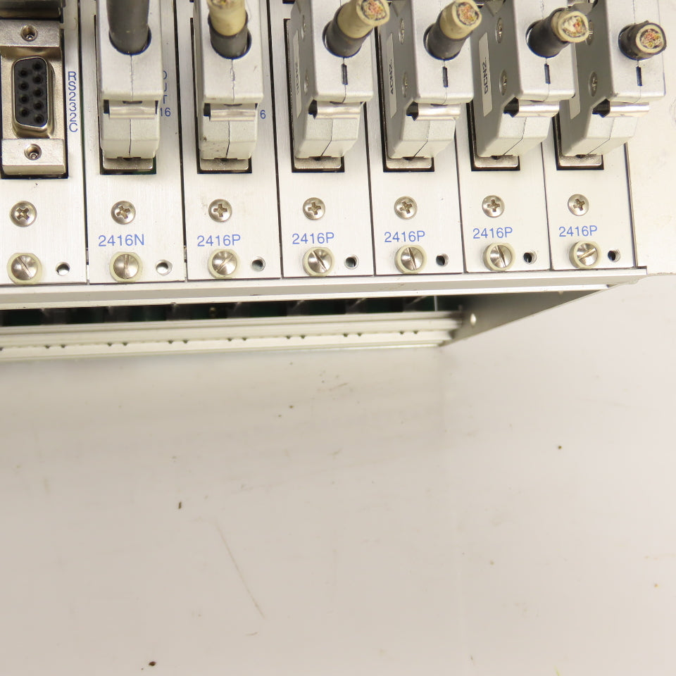 Fuji 10-Slot PLC Base Chassis W/ 6 I/O, FCS4 CPU, & FCS4 2SRV, FCS4 PWR
