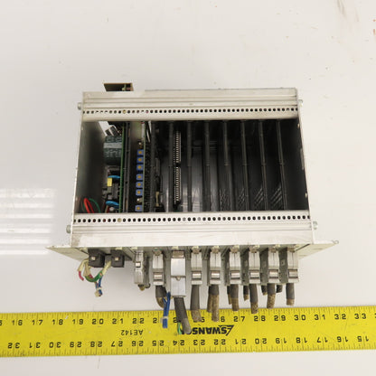 Fuji 10-Slot PLC Base Chassis W/ 6 I/O, FCS4 CPU, & FCS4 2SRV, FCS4 PWR