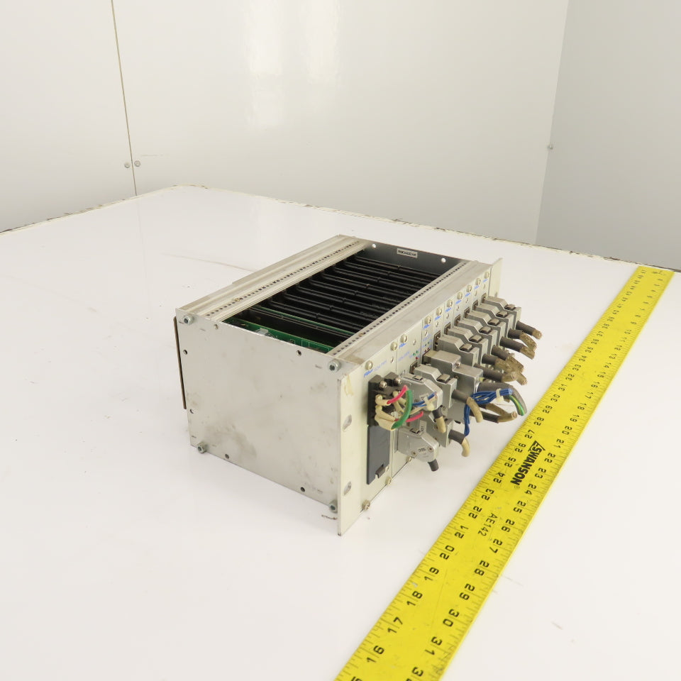 Fuji 10-Slot PLC Base Chassis W/ 6 I/O, FCS4 CPU, & FCS4 2SRV, FCS4 PWR