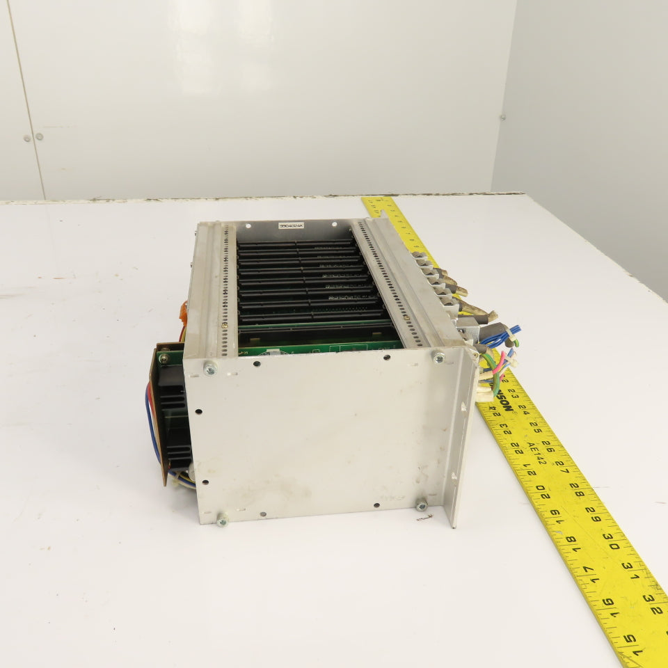 Fuji 10-Slot PLC Base Chassis W/ 6 I/O, FCS4 CPU, & FCS4 2SRV, FCS4 PWR