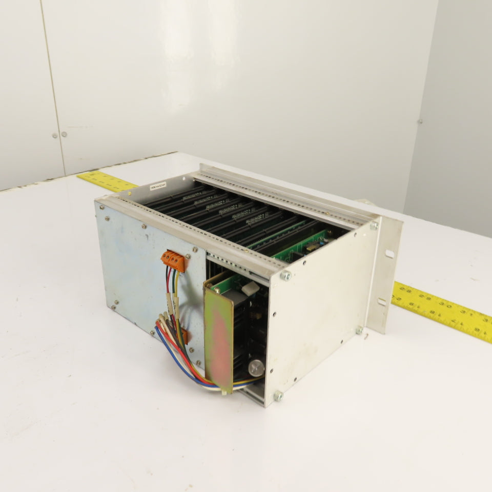 Fuji 10-Slot PLC Base Chassis W/ 6 I/O, FCS4 CPU, & FCS4 2SRV, FCS4 PWR