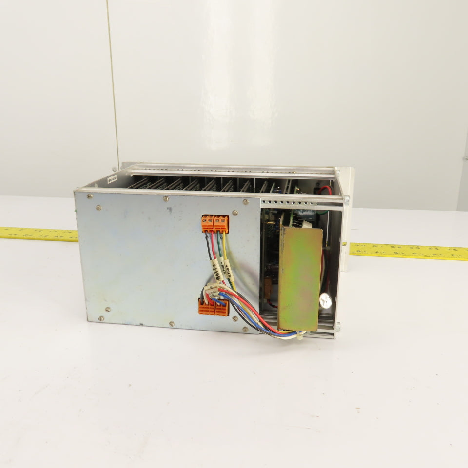 Fuji 10-Slot PLC Base Chassis W/ 6 I/O, FCS4 CPU, & FCS4 2SRV, FCS4 PWR