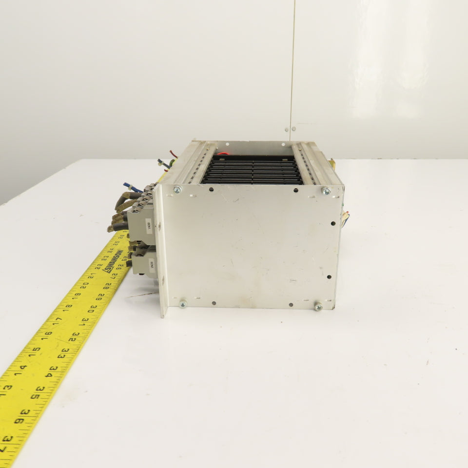 Fuji 10-Slot PLC Base Chassis W/ 6 I/O, FCS4 CPU, & FCS4 2SRV, FCS4 PWR