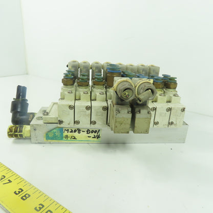 SMC (6)SY7120-3DZ-02 Solenoid Valve 0.15-0.7MPa (2)SY7220-3DZ-02 W/Manifold Base