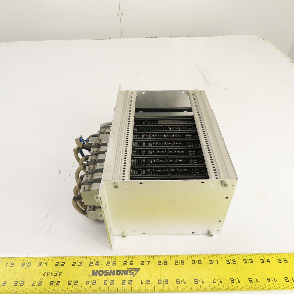 Fuji 10-Slot PLC Base Chassis W/ 6 I/O, FCS4 CPU, & FCS4 2SRV