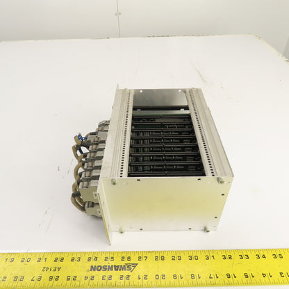 Fuji 10-Slot PLC Base Chassis W/ 6 I/O, FCS4 CPU, & FCS4 2SRV