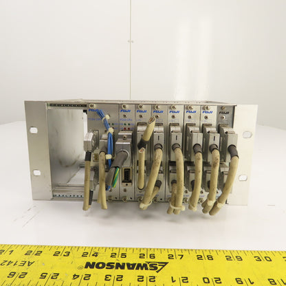 Fuji 10-Slot PLC Base Chassis W/ 6 I/O, FCS4 CPU, & FCS4 2SRV