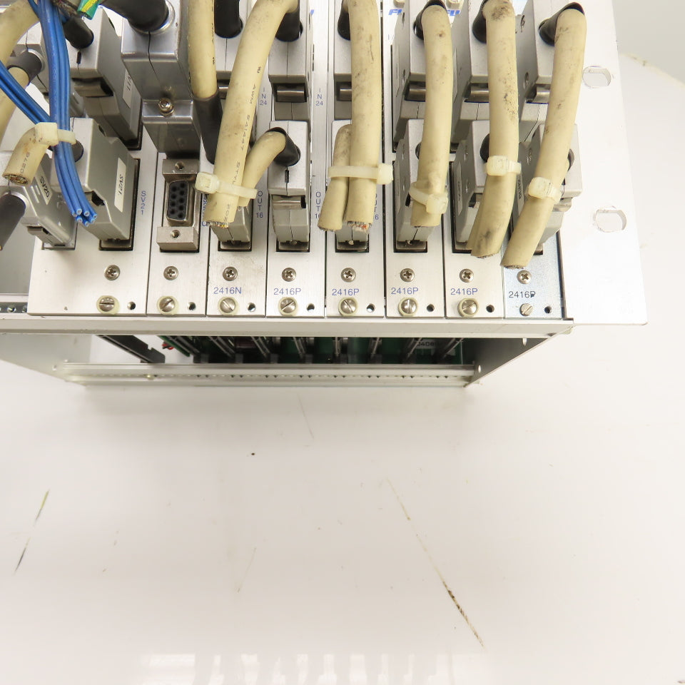 Fuji 10-Slot PLC Base Chassis W/ 6 I/O, FCS4 CPU, & FCS4 2SRV