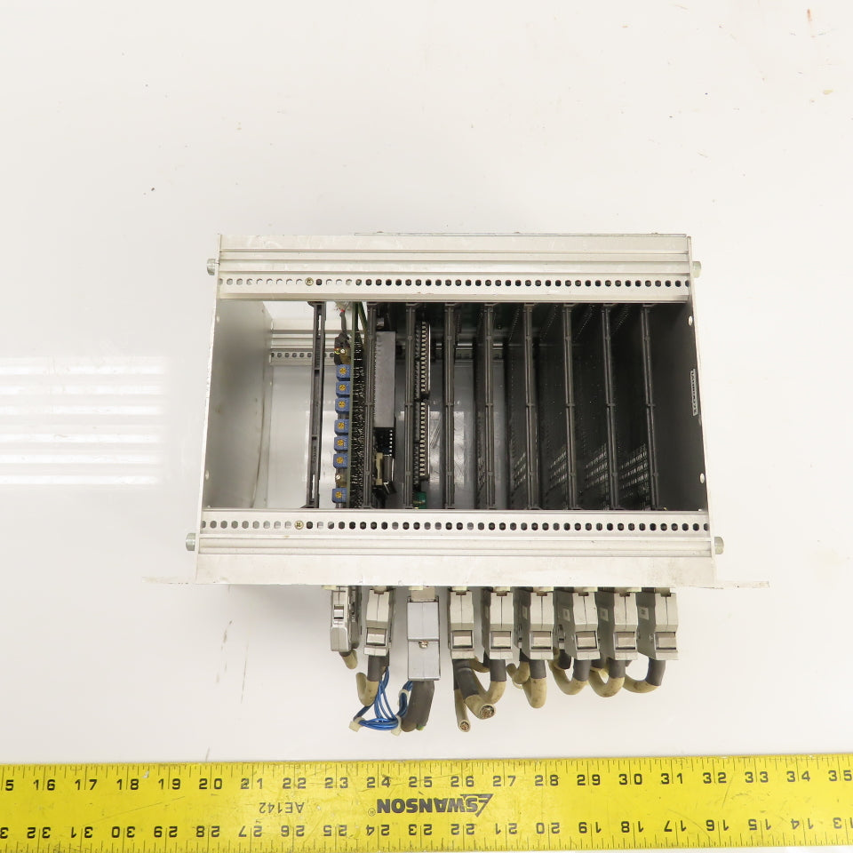 Fuji 10-Slot PLC Base Chassis W/ 6 I/O, FCS4 CPU, & FCS4 2SRV