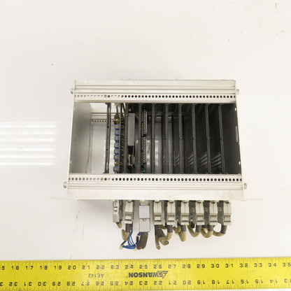 Fuji 10-Slot PLC Base Chassis W/ 6 I/O, FCS4 CPU, & FCS4 2SRV