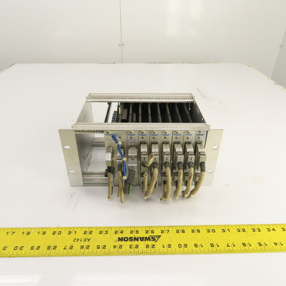 Fuji 10-Slot PLC Base Chassis W/ 6 I/O, FCS4 CPU, & FCS4 2SRV