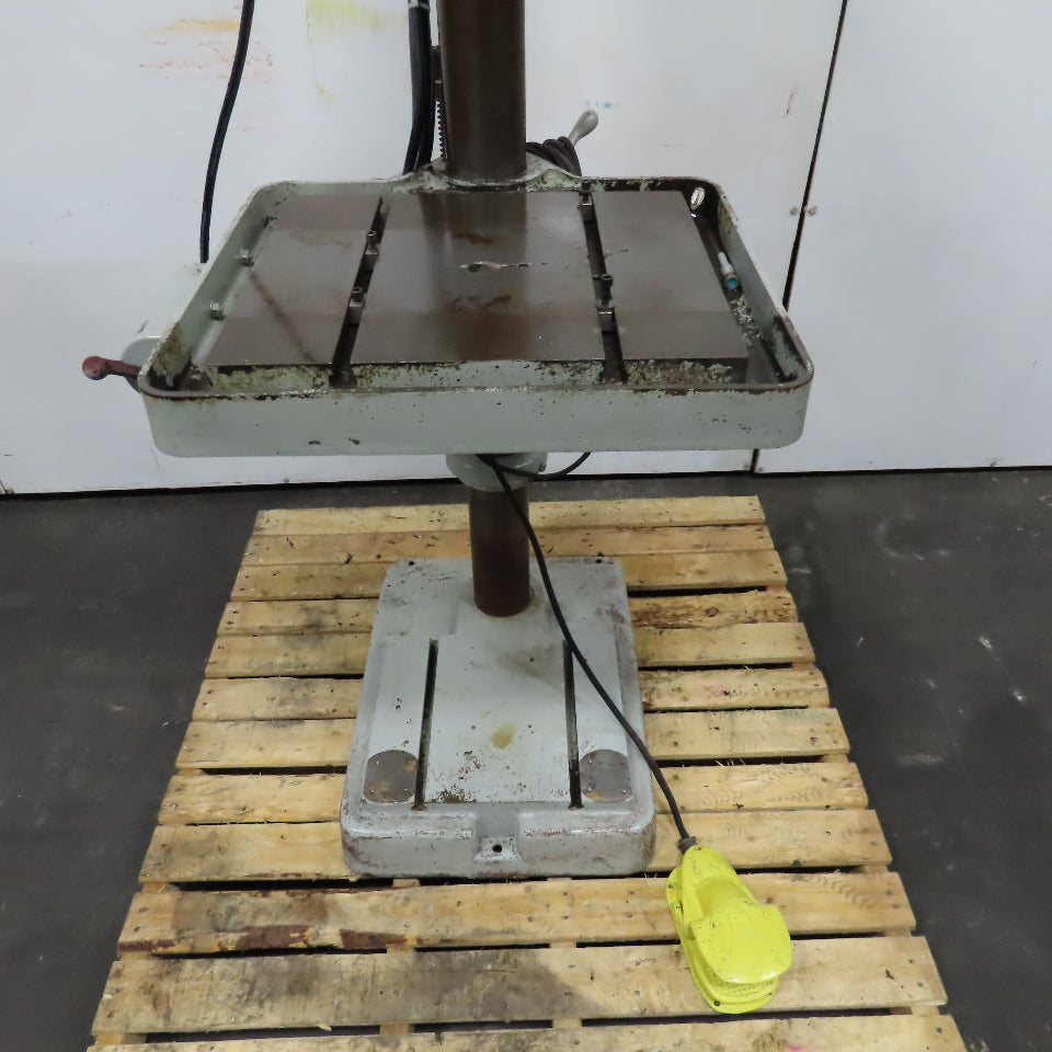 Clausing 2276 20" Floor Model Drill Press 208/230 3Ph W/ Reverse 150-2000RPM