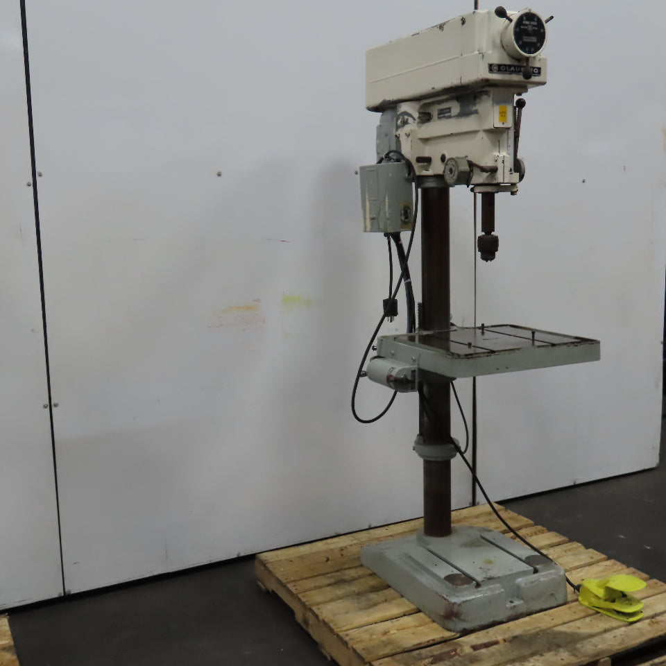 Clausing 2276 20" Floor Model Drill Press 208/230 3Ph W/ Reverse 150-2000RPM