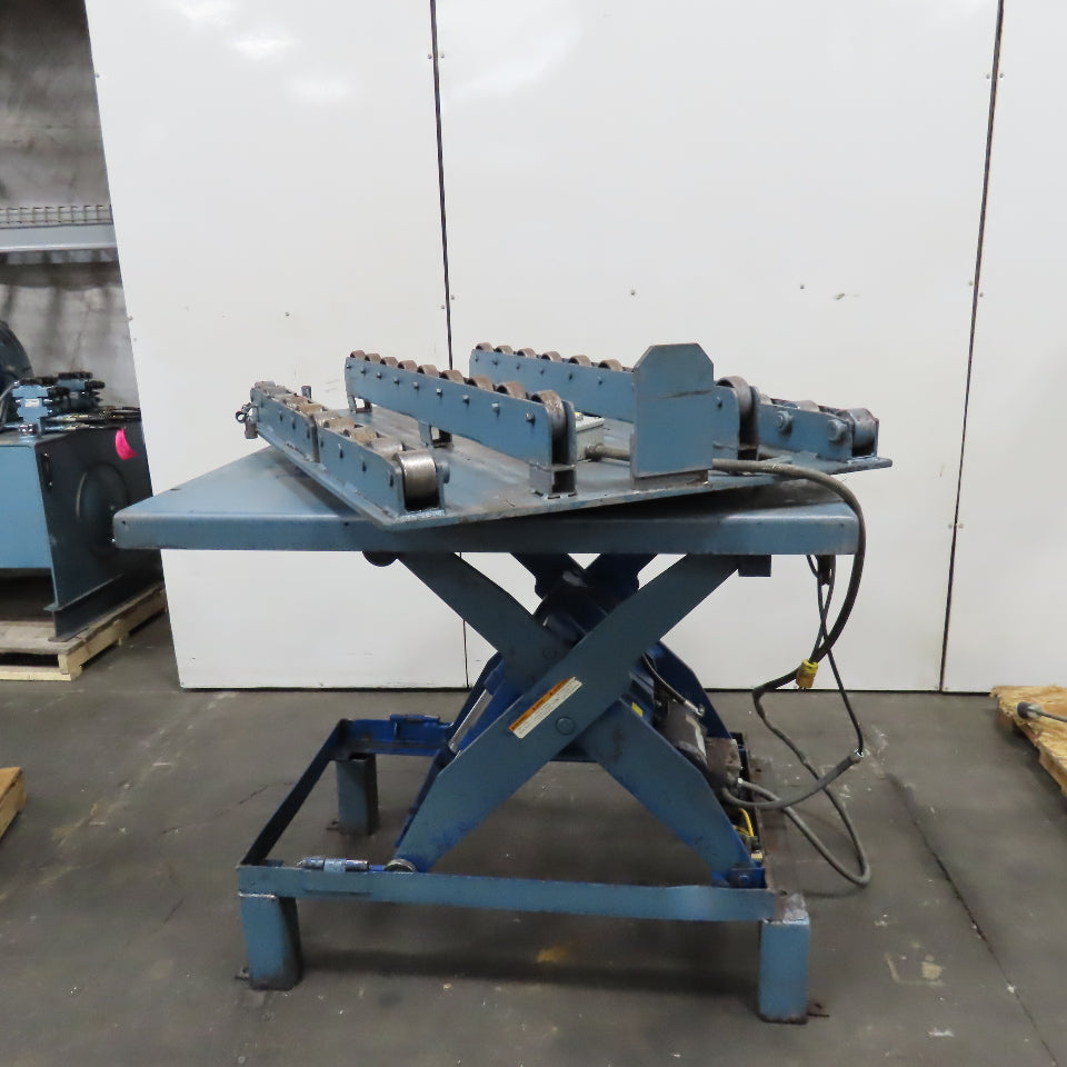 1 Ton* 56" x 40" Rotating Turn Table Scissor Lift Table 115-230V 1Ph 36" Lift