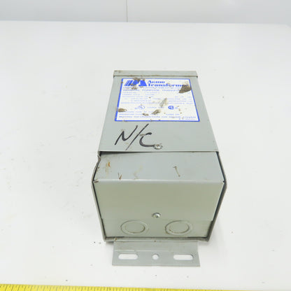 Acme T-2-53009-S .75kVA Transformer 240x480V Pri 120/240V Sec 1Ph