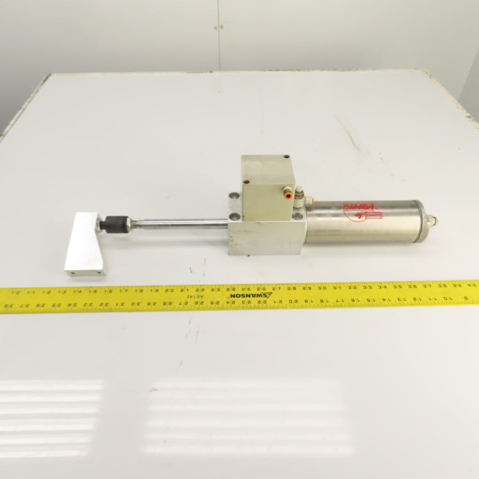 Bimba BFLM-706-DW Double Acting Stainless Rod Lock Air Cylinder 3" Bore 6"Stroke