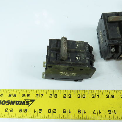 General Electric TQB2150 50A 2-Pole Bolt-On Circuit Breakers Lot Of 7