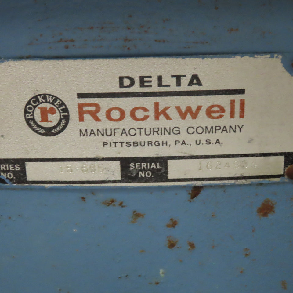Delta Rockwell 15-665 15" Bench Top Drill Press 110V 1Ph