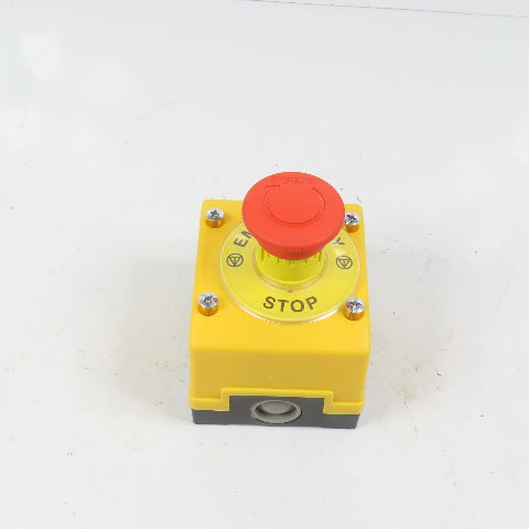 Schneider 600V Push Twist-Release Emergency Stop Button Switch W/ Enclosure