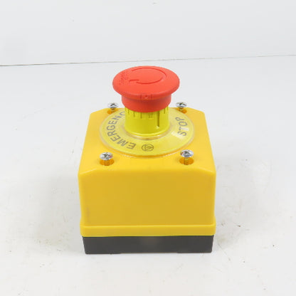 Schneider 600V Push Twist-Release Emergency Stop Button Switch W/ Enclosure