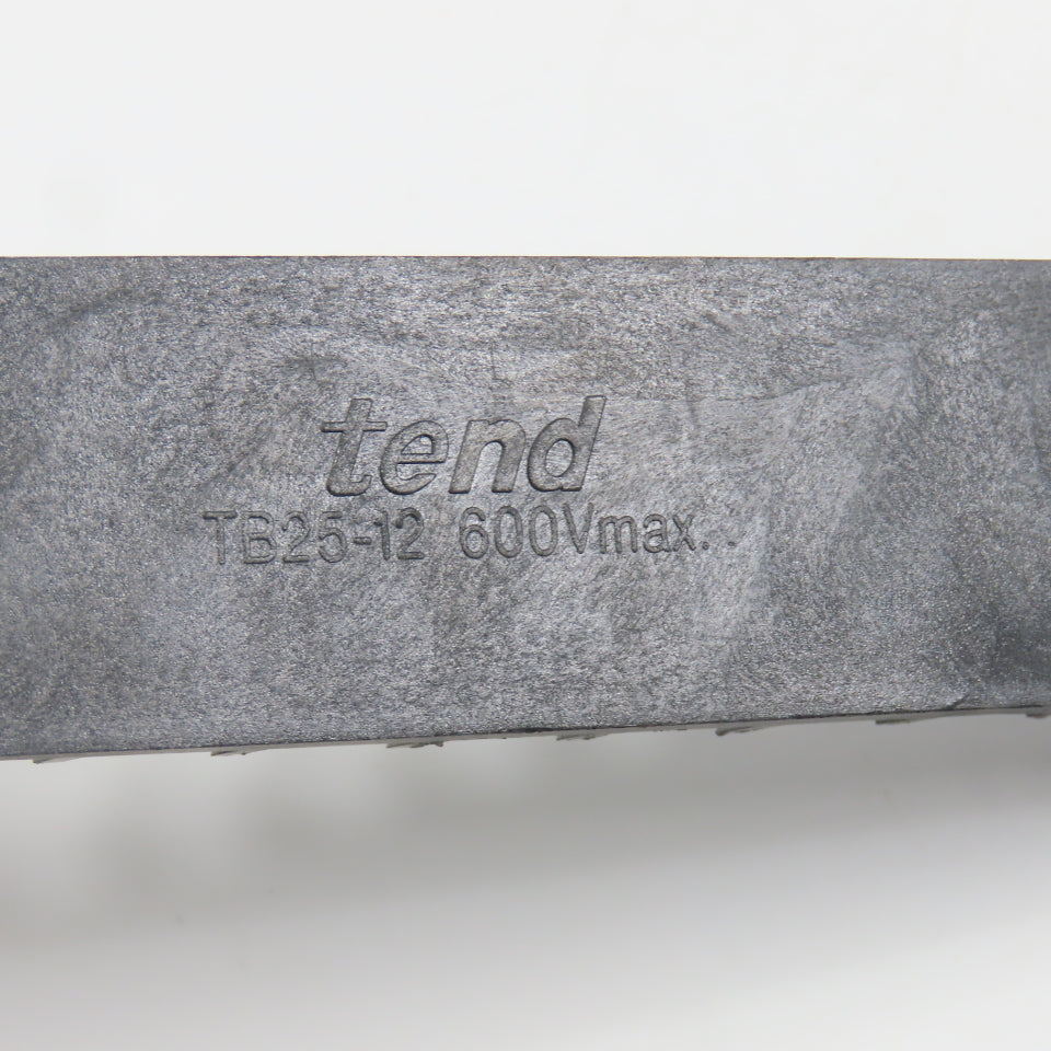 Tend TB25-12 600V 12-Position Terminal Block Pole Screw Strip Lot Of 7