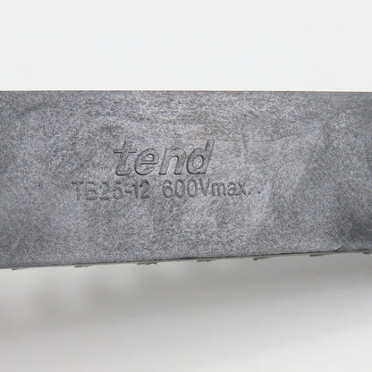 Tend TB25-12 600V 12-Position Terminal Block Pole Screw Strip Lot Of 7