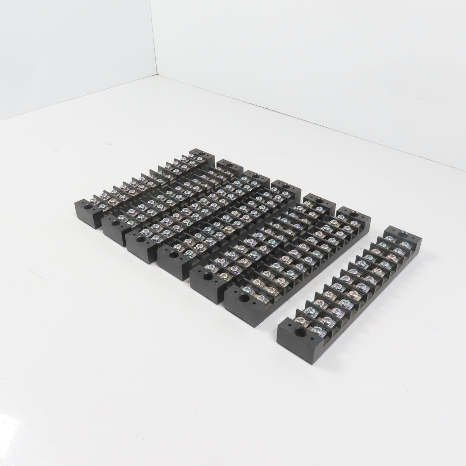 Tend TB25-12 600V 12-Position Terminal Block Pole Screw Strip Lot Of 7