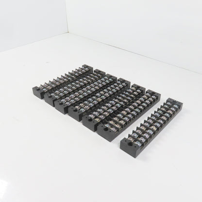 Tend TB25-12 600V 12-Position Terminal Block Pole Screw Strip Lot Of 7