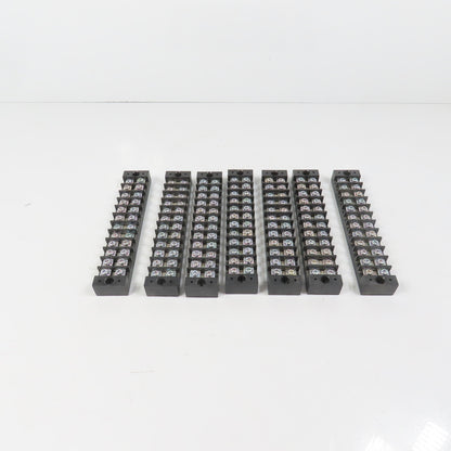 Tend TB25-12 600V 12-Position Terminal Block Pole Screw Strip Lot Of 7