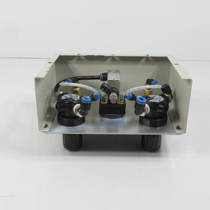 Fonray NAR200-R-S Dual Compressed Air Regulators W/ Gauges & Switch Control