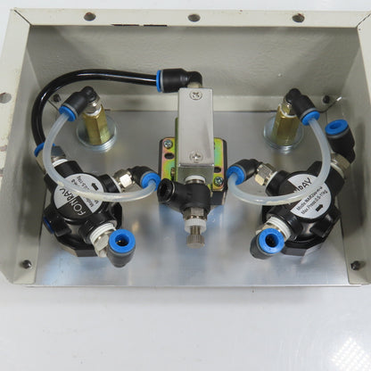 Fonray NAR200-R-S Dual Compressed Air Regulators W/ Gauges & Switch Control