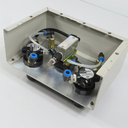 Fonray NAR200-R-S Dual Compressed Air Regulators W/ Gauges & Switch Control