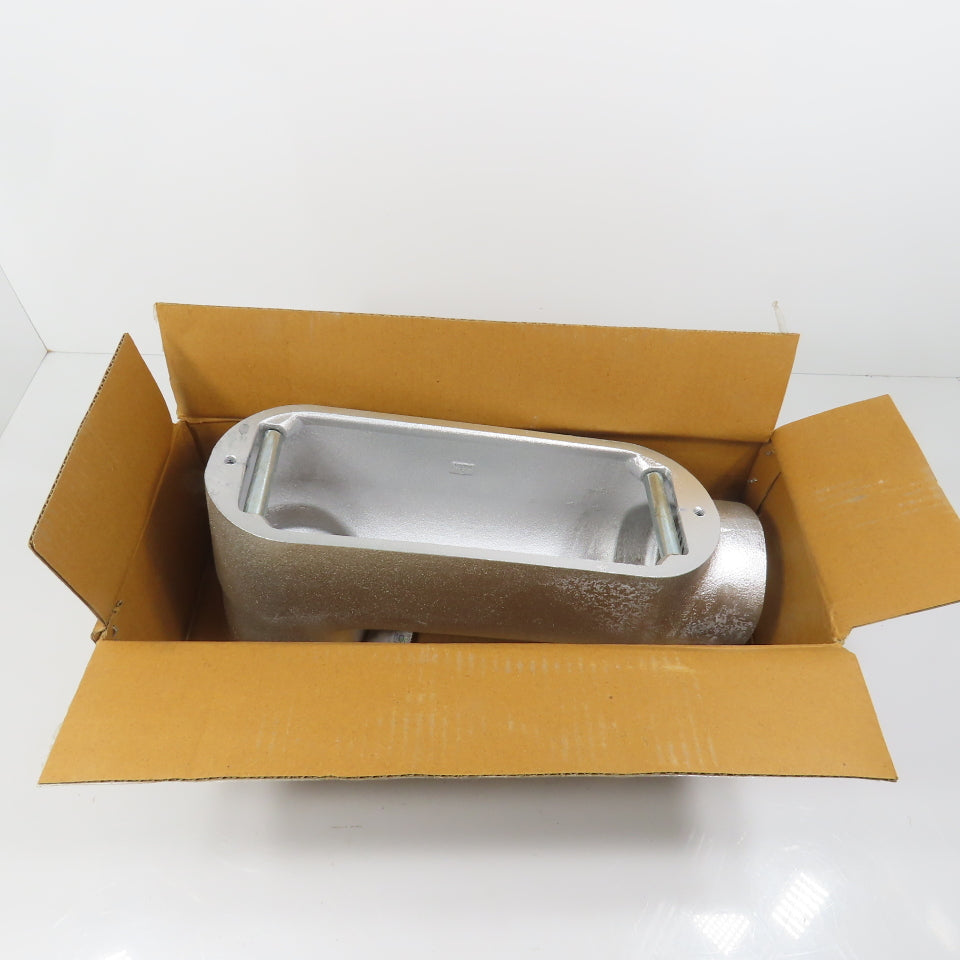 Eaton Crouse-Hinds LB300M Metallic 3" Conduit LB Outlet Body Form 5 W/ Rollers