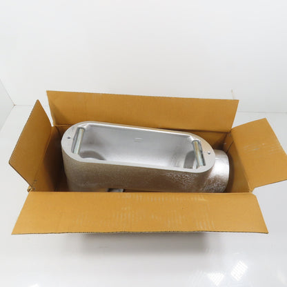 Eaton Crouse-Hinds LB300M Metallic 3" Conduit LB Outlet Body Form 5 W/ Rollers