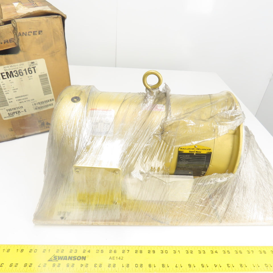 Baldor VEM3616T 7.5HP AC Electric Motor 3Ph 230/460V 3450RPM 184TC Frame NEW