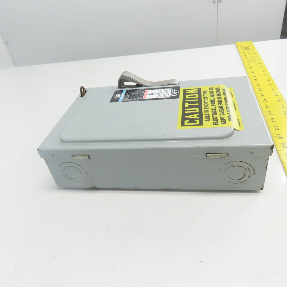 Siemens F351 Ser A 30A 600V 3P Fusible Safety Disconnect Switch 15Hp
