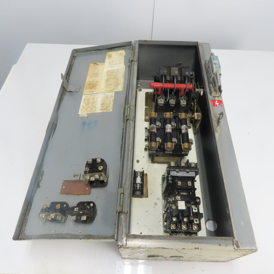 Square D SDG 16 Ser C 60A Fused Combination Starter Disconnect 600V