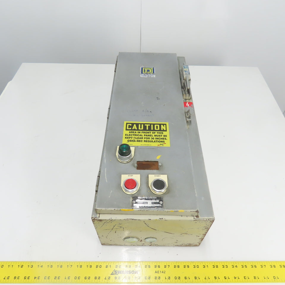 Square D SDG 16 Ser C 60A Fused Combination Starter Disconnect 600V