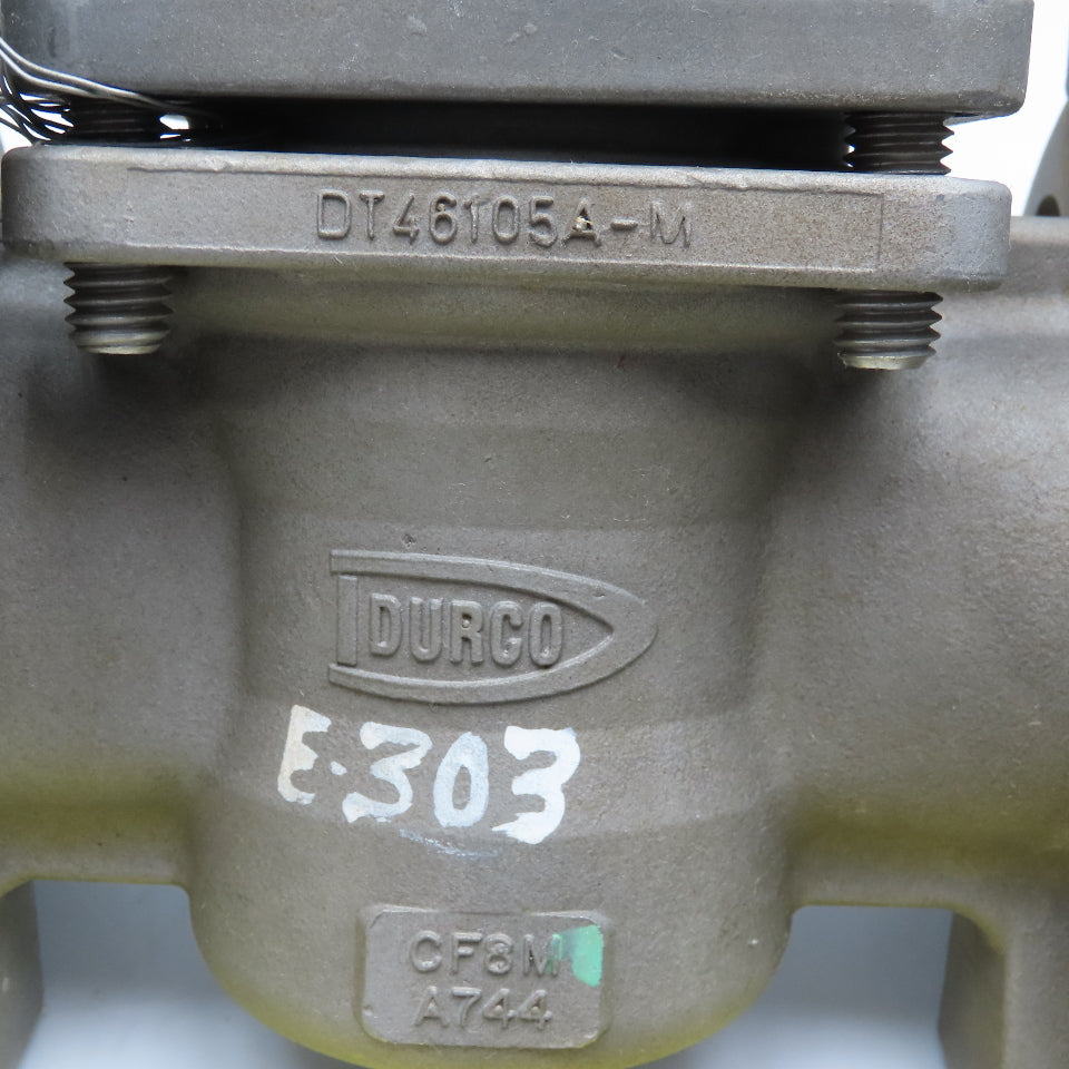 Durco DT46105A-M 1-1/2" #150 CF8M Stainless Steel Plug Valve