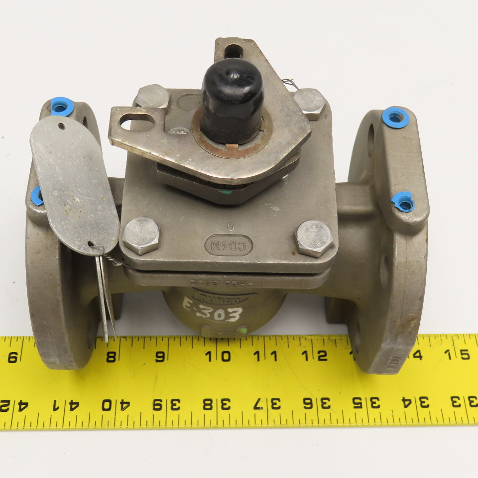 Durco DT46105A-M 1-1/2" #150 CF8M Stainless Steel Plug Valve