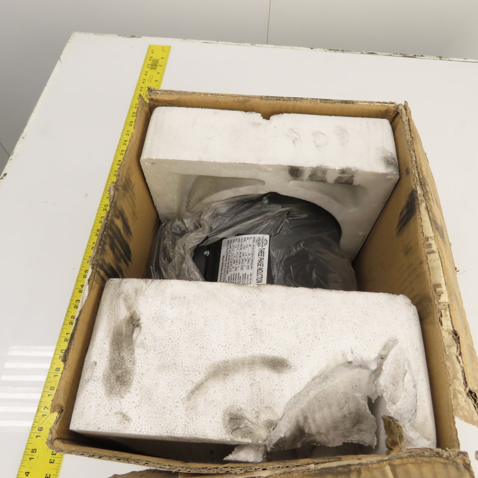 Worldwide NAT34-18-56CB 3/4HP Electric Motor 230/460V 3PH 1725RPM 56C Frame NEW