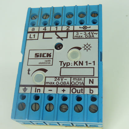 Sick KN 1-1 Din Rail Mount Safety Relay 24V 250VAC