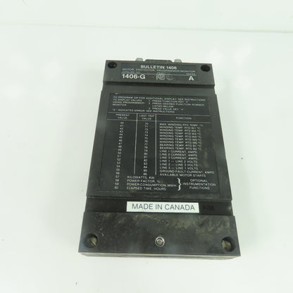 Allen Bradley 1406-G Ser A Motor Protector Programmer/Monitor