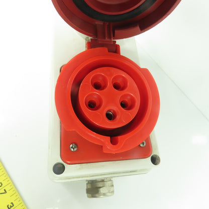 Gewiss GW 66 320 3-Pole Interlocked Socket Outlet 200-415V IP55