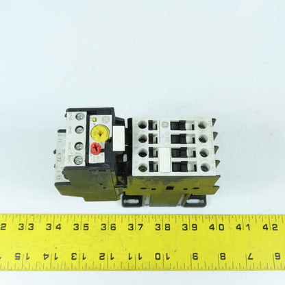 GE CL00D310T 10E Contactor Relay 7.5HP 24VDC Coil W/ RT1G Overload 1.0-1.5A