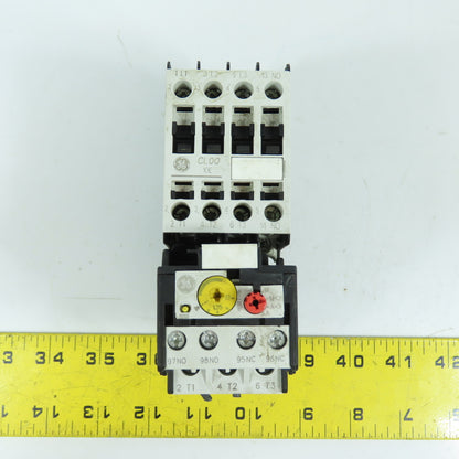 GE CL00D310T 10E Contactor Relay 7.5HP 24VDC Coil W/ RT1G Overload 1.0-1.5A