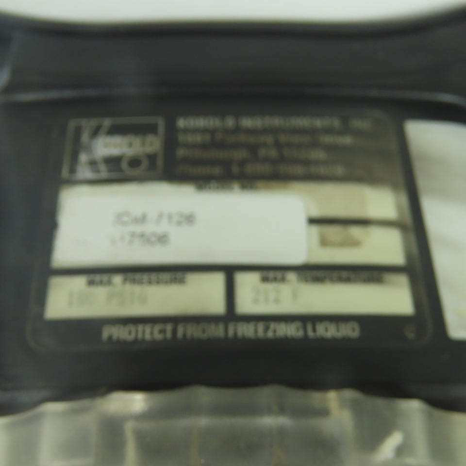 Kobold RCM-7126 Direct Reading Flowmeter 15-100GPM 180PSIG 212°F Max 1-1/2" NPT