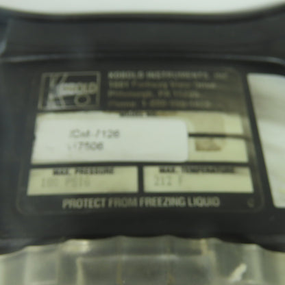 Kobold RCM-7126 Direct Reading Flowmeter 15-100GPM 180PSIG 212°F Max 1-1/2" NPT