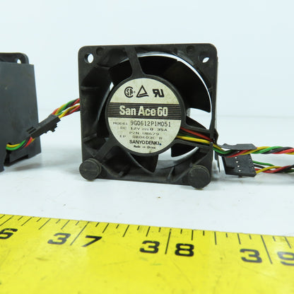 Sanyo Denki 9G0612P1M051 San Ace 60 Computer Cabinet Cooling Fan 12VDC Lot/4